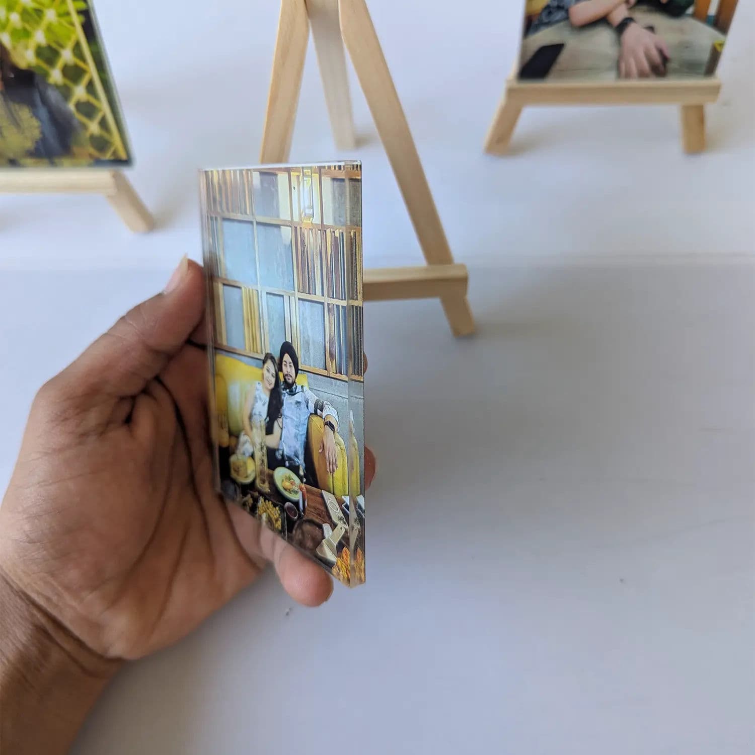 Set of Mini Frames with Wooden Stand - Image 5